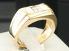 Wedding Band Princess Cut Diamond 14K Yellow Gold Mens Engagement Ring 0.25 Ct.