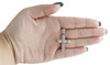 Real Diamond Cross Pendant Ribbon Domed 1.50" Pave Charm Sterling Silver 0.40 CT