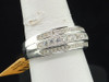 Diamond Wedding Band Mens Engagement Ring 10K White Gold Round Cut 0.50 Ct.