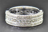 Round Diamond Wedding Anniversary Band Men's 14K White Gold 3.00 Ct.