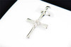 Diamond Cross Pendant 10K White Gold .05 CT. Charm