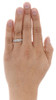 Diamond Pave Wedding Band Mens 10K White Gold Round Cut Engagement Ring 1/5 Ct.