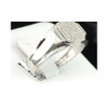 Diamond Square Pinky Ring Mens 10K White Gold Round Pave Fashion Design 1/4 Tcw.
