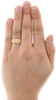 Yellow Diamond Wedding Band Men's 10K Gold Round Cut Pave Engagement Ring .30 Ct