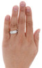 Diamond Wedding Band 14K White Gold Channel Set Round Cut Engagement Ring .52 Ct