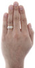 Diamond Wedding Band Mens 10K Yellow Gold Round Pave Engagement Ring 0.26 Tcw.