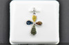 Candy Color Diamond Latin Cross Pendant 10K White Gold .30 CT. Charm