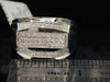 Diamond Statement Band 10K White Gold Mens Round Cut Pave Pinky Ring 0.50 Ct.