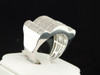Diamond Ring Mens Designer Sterling Silver Round Cut Pave Fashion Band 0.75 Ct