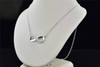 Diamond Infinity Pendant .925 Sterling Silver 0.10 Ct Charm Necklace