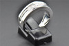 Diamond Wedding Band 10K White Gold Round Cut Mens 5 Stone Ring Channel 0.50 Ct