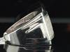 Diamond Designer Pinky Ring .925 Sterling Silver Round Pave Fashion Band .71 Ct.