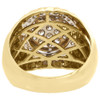 10K Yellow Gold Mens Round Cut Diamond Statement Pinky Ring Domed Top 1.53 Ct.