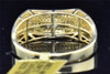 Mens 10K Yellow Gold Yellow Pave Diamond Engagement Ring Wedding Band .29 Ct.