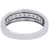 10K White Gold Diamond Wedding Band Mens Channel Set 7mm Engagement Ring 0.30 Ct