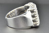 Diamond Statement Pinky Ring 10K White Gold Big Round Cut Mens Band 2 Ct