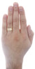 10K Yellow Gold 5 Stone Round Diamond Mens Wedding Band Grooved Ring 0.27 Ct
