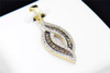 Cognac Diamond Swivel Pendant 10K Yellow Gold .30 CT. Charm