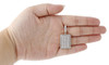 10K Yellow Gold Diamond Rectangle Pillow Medallion Pendant Mens Charm 2.05 Ct.