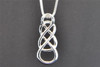 Blue Diamond Double Infinity Pendant 10K White Gold 0.27 CT.