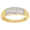 14K Yellow Gold Diamond Wedding Engagement Band Mens Channel Set Ring 1/2 CT.