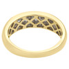 14K Yellow Gold Diamond Wedding Engagement Band Mens Channel Set Ring 1/2 CT.