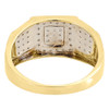 10K Yellow Gold Mens Round Cut Diamond Pinky Ring Pave Fashion Band 0.25 Ct.