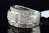 Mens 10K White Gold Round Diamond Engagement Ring Fashion Wedding Band 0.65 ct.