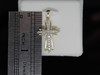 Diamond Cross Pendant Ladies 10K Yellow Gold Round Cut Fashion Charm 0.24 Tcw.