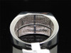 Diamond Pinky Ring Mens .925 Sterling Silver Round Pave Design 1/3 Tcw.