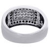 Black Diamond Wedding Band Round Cut .925 Sterling Silver Engagement Ring 1 Ct.