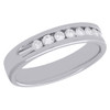 14K White Gold Channel Set Diamond Mens Wedding Band Engagement Ring 0.50 Ct.