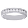 14K White Gold Channel Set Diamond Mens Wedding Band Engagement Ring 0.50 Ct.