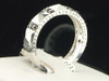 Mens 10K White Gold Black Diamond Engagement Ring Designer Wedding Band 0.50 ct.