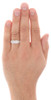 14K White Gold Diamond Mens Wedding Band Brushed Finish Engagement Ring 0.50 Ct.