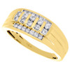10K Yellow Gold Diamond Wedding Band Mens Channel Set 9mm Engagement Ring 1/2 Ct
