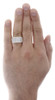 10K Yellow Gold Diamond Wedding Band Mens Round Cut Pave Engagement Ring 2.50 Ct