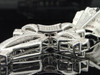 Diamond Cross Pendant Mens 10K White Gold Round Pave Domed Fashion Charm 1.35 Ct
