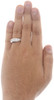 Diamond Wedding Band 10K White Gold Round Cut Men's Engagement Ring 1 Ct.