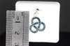 Ladies .925 Sterling Silver Blue Diamond Designer Love Knot Pendant Charm .25 Ct
