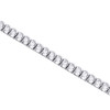 14K White Gold Real Round Diamond Channel Set Tennis Bracelet 7.25" | 4mm | 3 CT