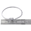 Heart Shape .925 Sterling Silver & Diamond Bangle Bracelet 0.43 Ct.