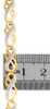 10K Yellow Gold Round Diamond Triple Infinity Fancy Link Bracelet 7" | 1/4 CT.