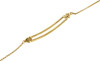 Diamond Fashion Designer Bracelet 10K Yellow Gold Single Strand Rolo Link 1/2 Ct
