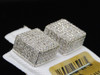 Diamond Cube 3D Square Earrings 10K White Gold Round Pave Studs 1.45 Tcw.