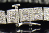 Diamond Bracelet Pave Fanook Set Designer Ladies .925 Sterling Silver 7" 0.33 Ct