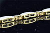 Ladies 10K Yellow Gold .50 Ct. Pave Diamond Round Cut Link Designer Bracelet