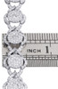 Diamond Link Statement Designer Bracelet Ladies 14K White Gold Round Cut 7.35 Ct