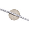 Genuine Diamond S Link Tennis Bracelet Miracle Set 7.50" Sterling Silver 1/3 Ct.