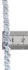 Diamond Tennis Bracelet Ladies .925 Sterling Silver Created Blue Topaz 6.10 Tcw.